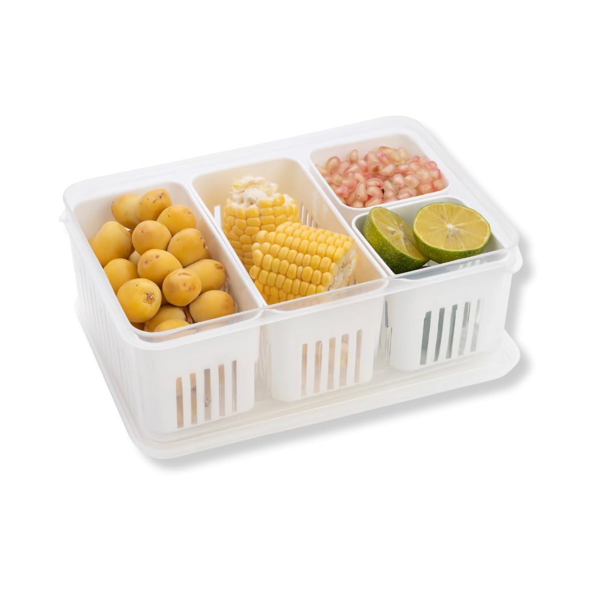 Fridge Storage Boxes Freezer Storage Containers (1 PIC (6 GRID))