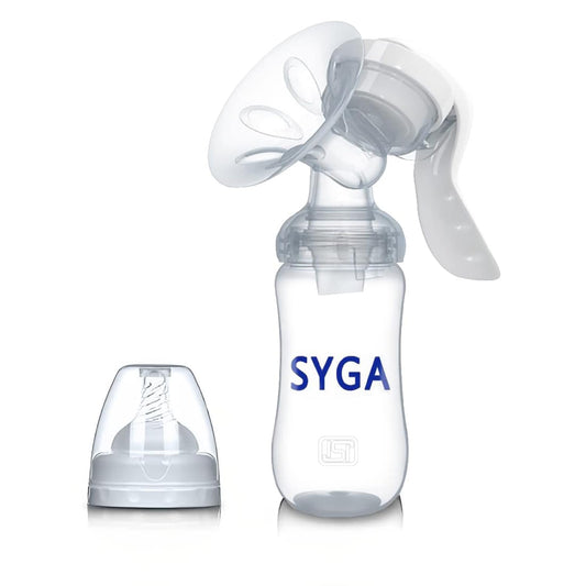 SYGA Manual Breast Pump with Lid for Breastfeeding