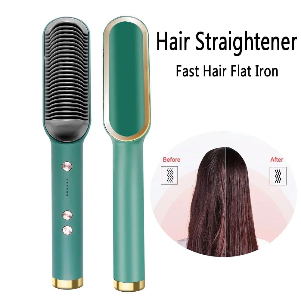 Hair Straightener Electric Comb Brush For Men & Women