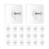 Photo Frame Hooks (PACK OF 20) for Wall Without Drilling, Self Adhesive Hooks for Wall
