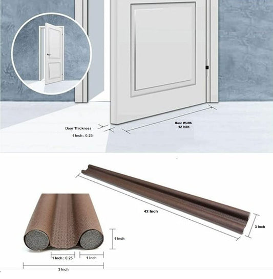 Pack of 3 Door Bottom Sealing Strip /Guard 120 GSM (42 Inches)