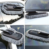 Removable Telescopic Car Wax Drag Nano Fiber Car Wash Brush
