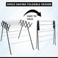 Stainless Steel Foldable Cloth Drying Stand for Balcony