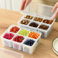 Fridge Storage Boxes Freezer Storage Containers (1 PIC (6 GRID))