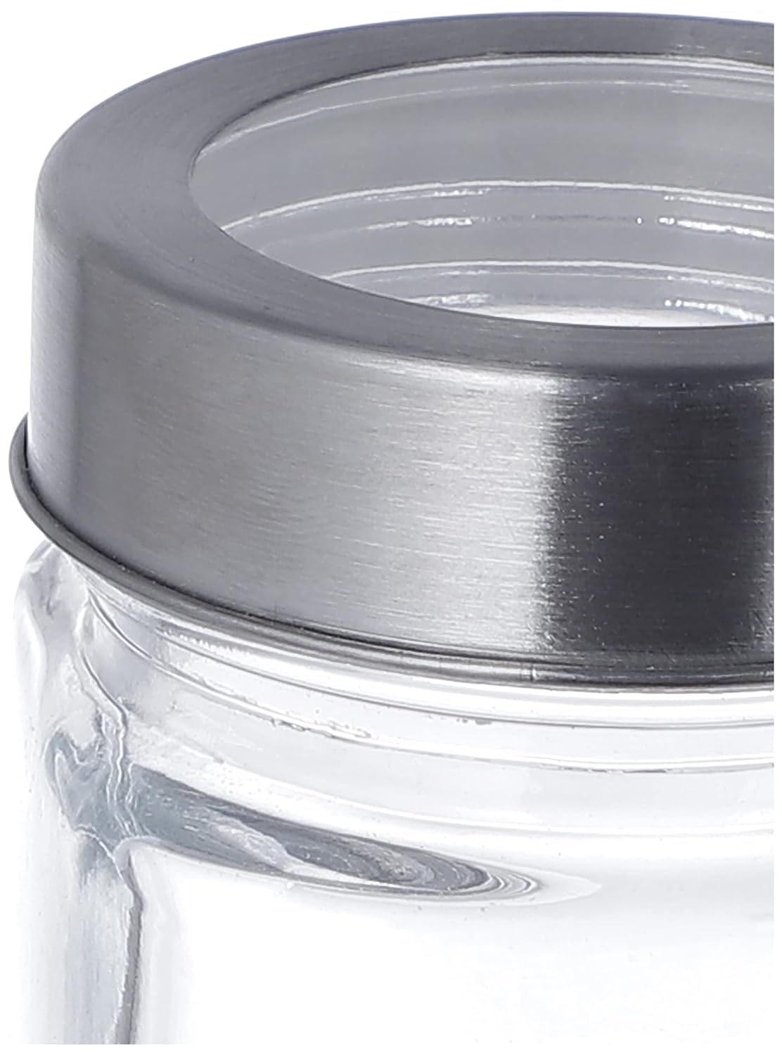 Square Glass Storage Containers | Set Of 6 | 310 ml Each | Transparent