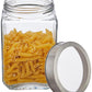 Set of 4 Glass Jars - 1750 ml - BPA-free, Airtight, Transparent