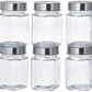 Square Glass Storage Containers | Set Of 6 | 310 ml Each | Transparent