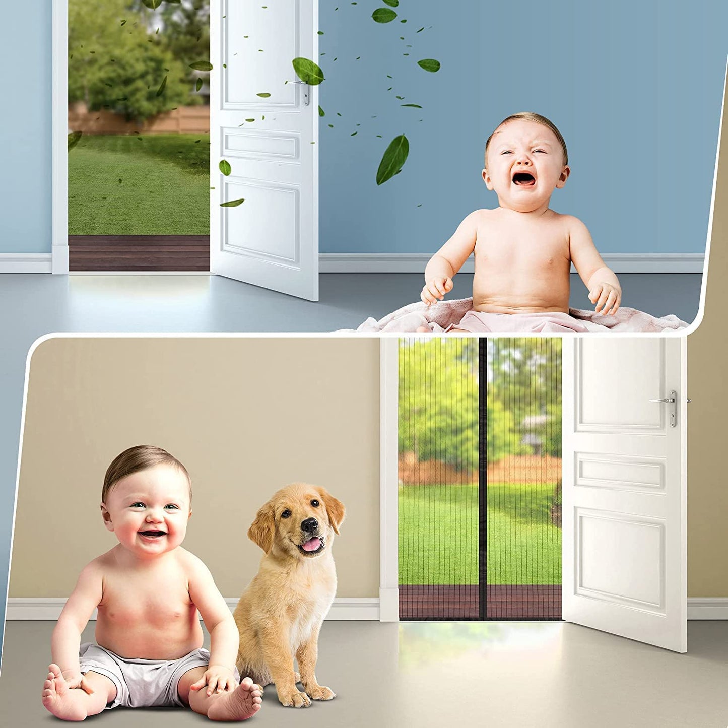 Magnetic Mosquito Screen Door Net